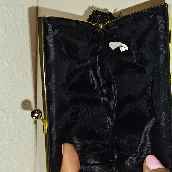 Beaded Black Clutch - Picture 5 of 6